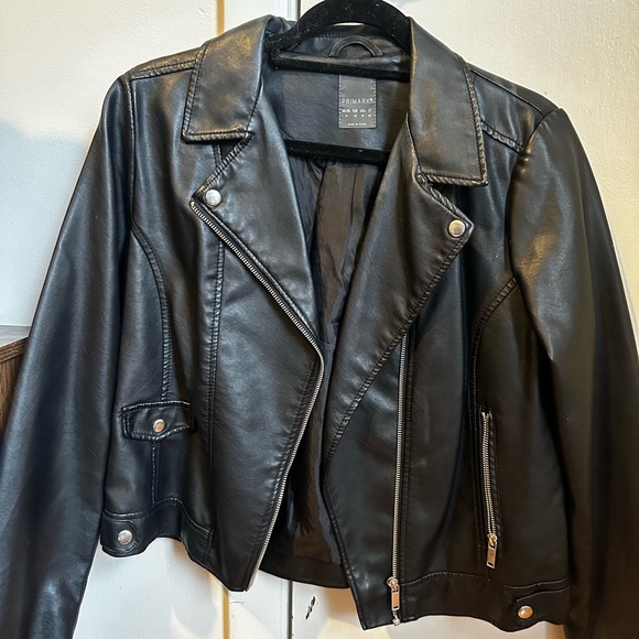 Primark Jackets & Blazers - Primark Black Leather Biker Jacket